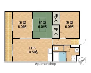 マンション歩【1階】の間取り