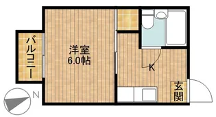 コーポ飯山【2階】の間取り