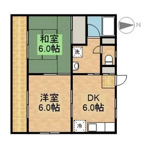 メゾンエクセルⅡ【4階】の間取り
