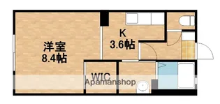 アフロディア【1階】の間取り
