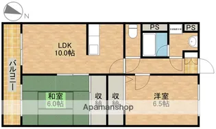 レイクグリーンAKEBONO【1階】の間取り