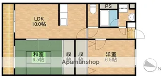 レイクグリーンAKEBONO【201号室】の間取り