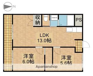 Vタウン【4階】の間取り