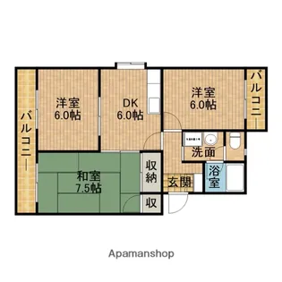 アドラシオン【3階】の間取り