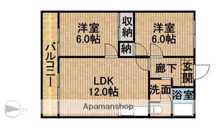 マーブルパレス【1階】の間取り