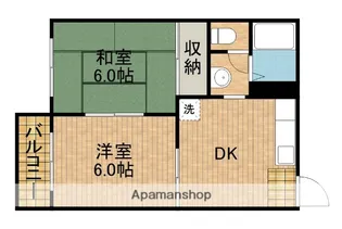 ラフォーレA【201号室】の間取り