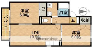 ラ・フレイズ【2階】の間取り