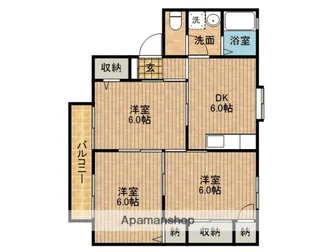 メゾングランドール【2階】の間取り