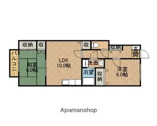 プランドール【1階】の間取り