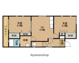DUO寺岡【2階】の間取り