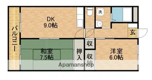 ハーモニー和合Ⅱ【302号室】の間取り
