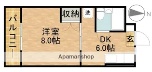 マンションアランフェス【2階】の間取り