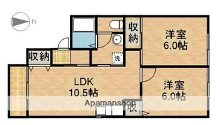 カトルセゾン A棟【1階】の間取り