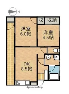 エクスト神田町【1階】の間取り