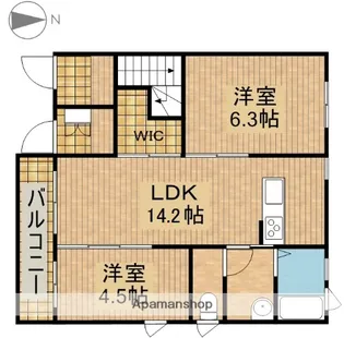 MELROSECOURTⅠ【1階】の間取り