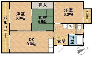レジデンスひまわり【3階】の間取り