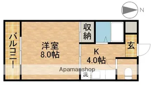 ビアンヌール四ツ池公園【2階】の間取り