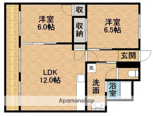 マンションウィズ【3階】の間取り