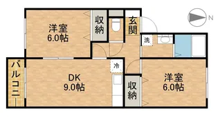 ヴィラ・モンターニュ【1階】の間取り