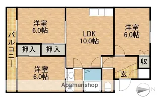 マンションラポール【3階】の間取り