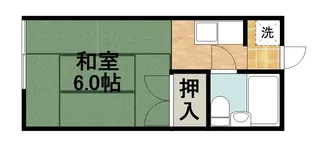 花川コーポ【1階】の間取り
