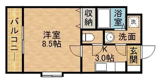 インフィニート【1階】の間取り