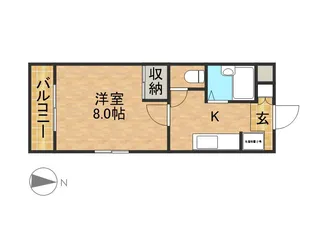 コーポアザミ【2階】の間取り