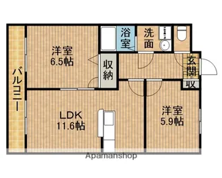 グランドソレーユ【2階】の間取り