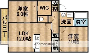 ウィル・ノーブルA【2階】の間取り