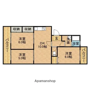 ルミエールKOBAYASHI【203号室】の間取り