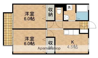 竹富ハイツ【1階】の間取り