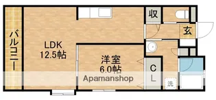 リヴェールJ・8【4階】の間取り