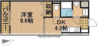 WOHNEN ヴォーネン【101号室】の間取り