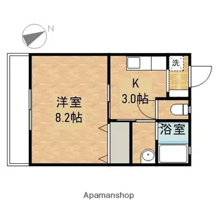 サンルーム雅【1階】の間取り