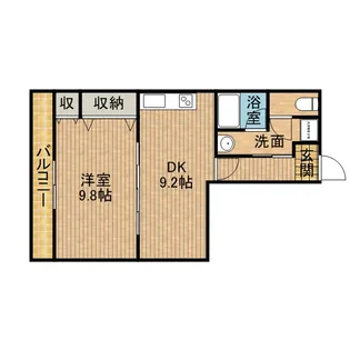 トゥーレジュールE【4階】の間取り