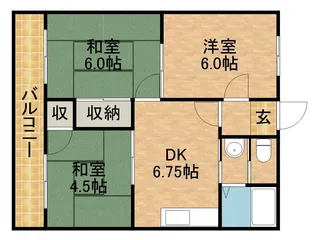 青島ハイツ【2階】の間取り