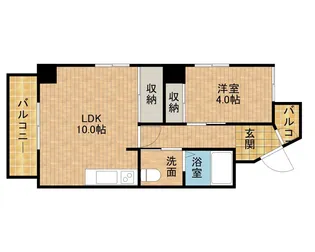 エバーグリーンプレイス【6階】の間取り