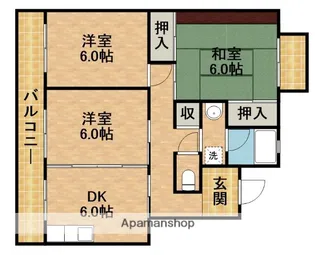 パレス富塚【2階】の間取り