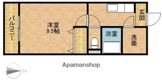 グレースヒルズ【402号室】の間取り