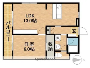 ヴィラ貴平【3階】の間取り