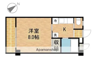 棒屋第2城北ハイツ【2階】の間取り