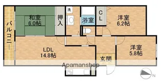 サーラシティ本郷弐番館【502号室】の間取り