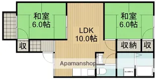 ハピネスエル【2階】の間取り