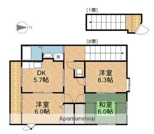 ハイステージププレⅡ【2階】の間取り