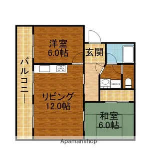 ベルハイムⅡ【3階】の間取り