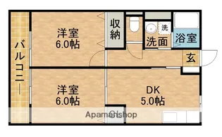 K.K【102号室】の間取り
