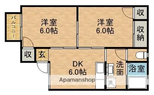 セジュール新橋【2階】の間取り