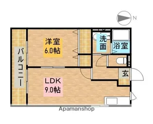 シティオMK【1階】の間取り