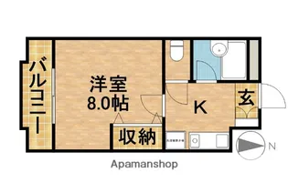 エステートエンゼル【2階】の間取り