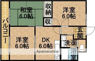 パレロワイヤル【3階】の間取り
